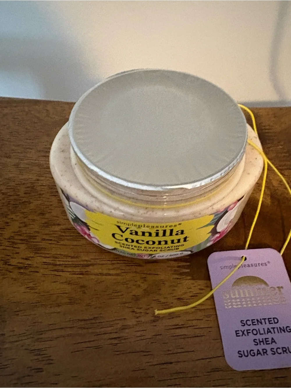 Simple Pleasures Freshly Fruit Vanilla Coconut Shea Sugar Scrub
